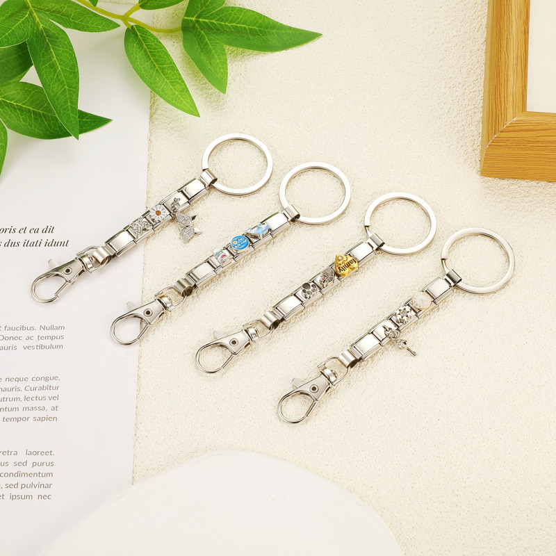 Jewelry Making For Couples - Porte-clés à maillons à breloques italiens