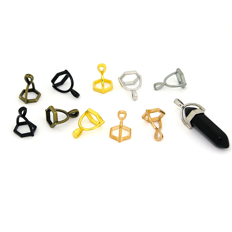Jewelry Making Material - Capuchons de pierres précieuses hexagonales, 20