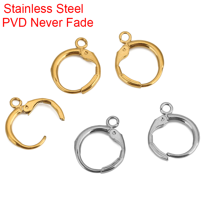 Jewelry Making Material - Boucles d'oreilles en acier inoxydable PVD,