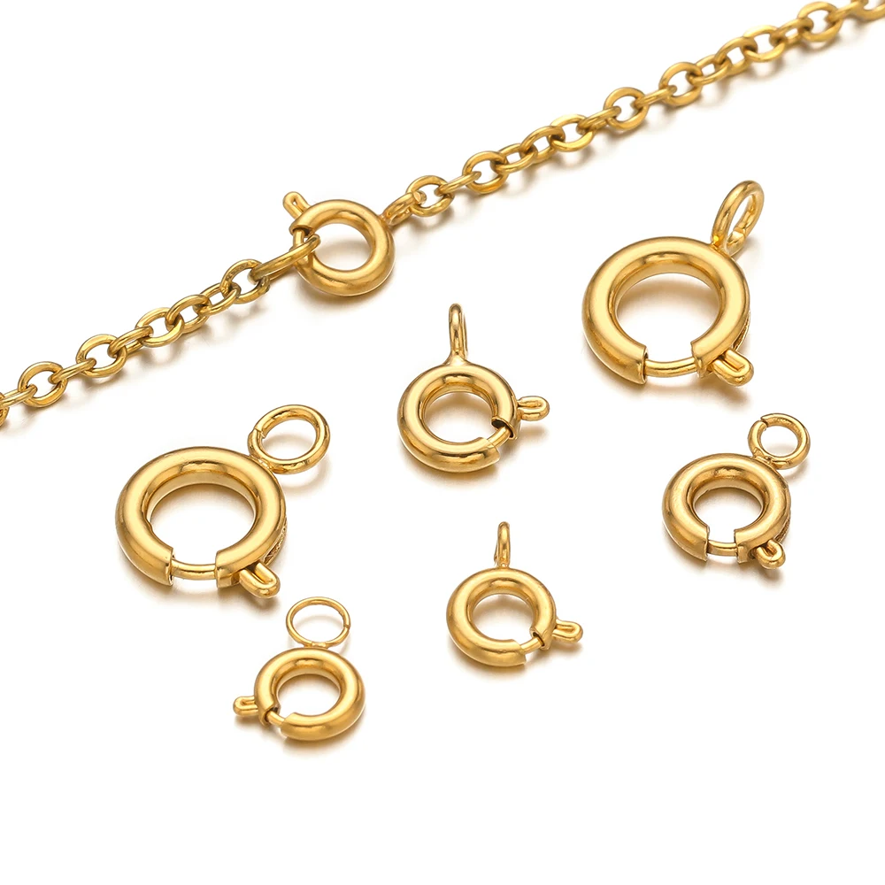 Jewelry Making Material - 10 pièces fermoirs à ressort ronds