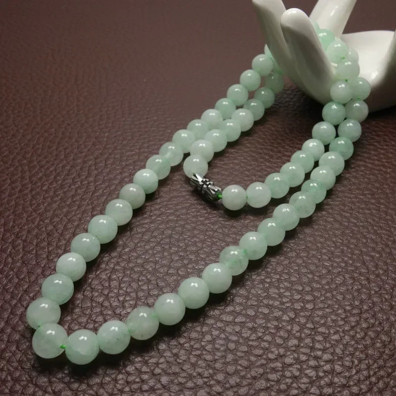 Jewelry Making Parts - Collier de perles d'émeraude verte A