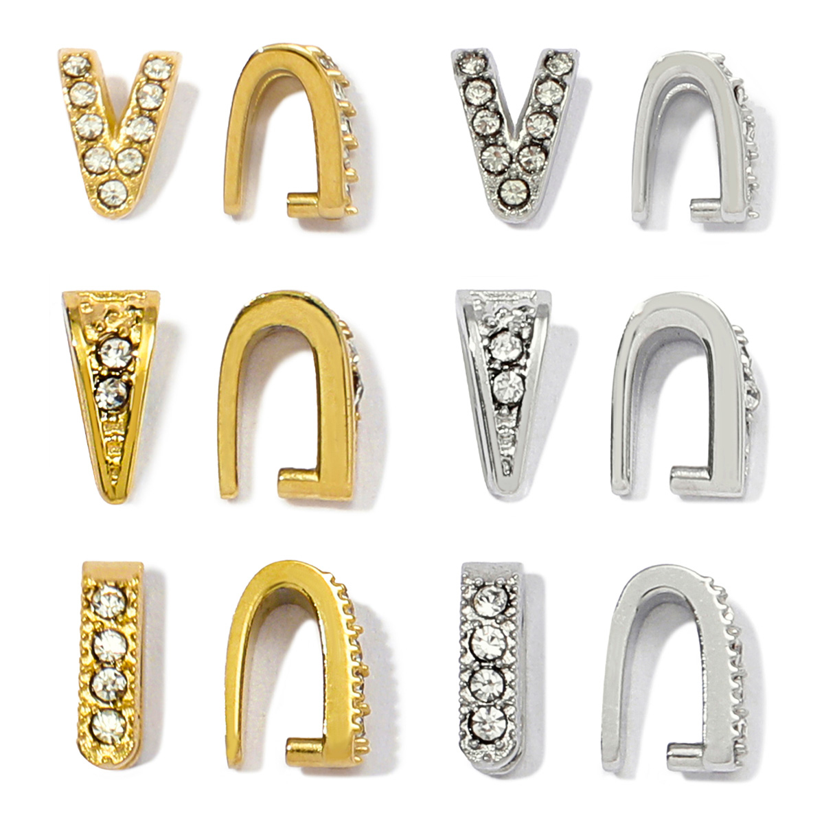Jewelry Making Material - Fermoirs à Clips en acier inoxydable,