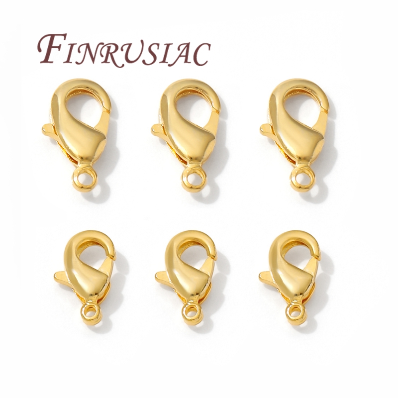 Jewelry Making Parts - Fermoirs à homard plaqués or 18