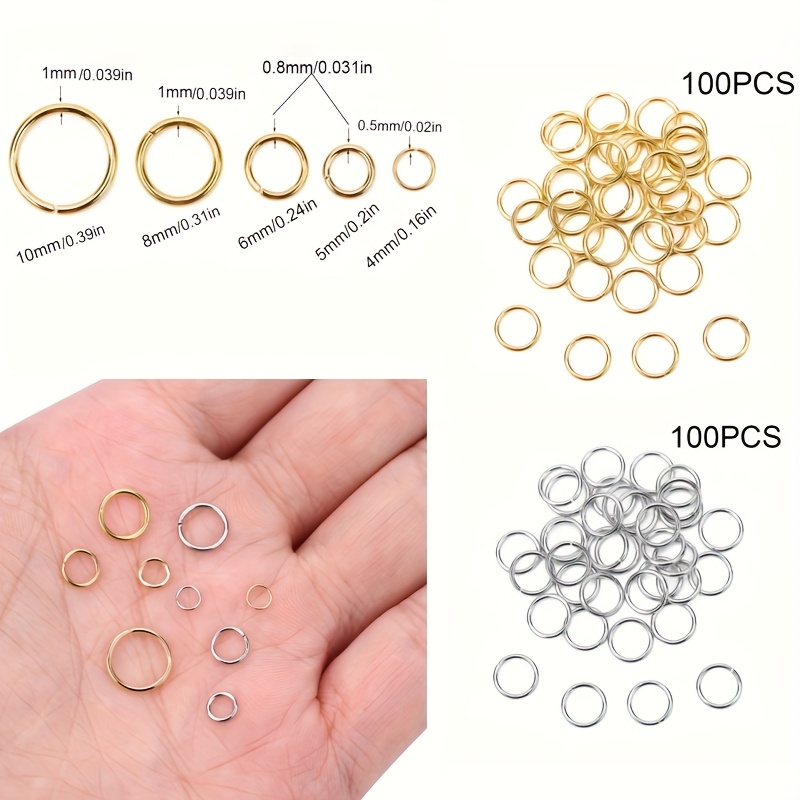Jewelry Making Supplies Wholesale - 100 anneaux de connexion pour bijoux