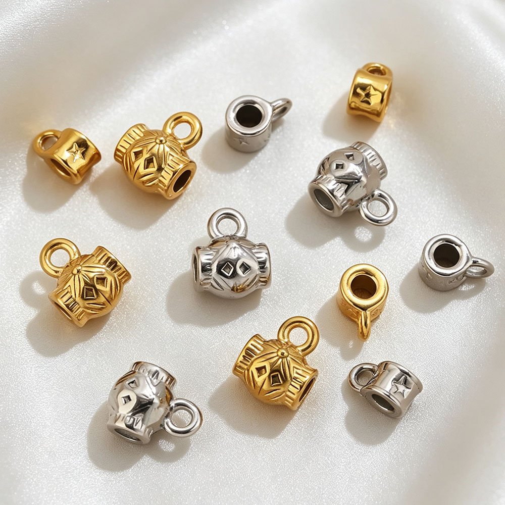 Jewelry Making Supplies Wholesale - 5 pièces, perles en acier inoxydable