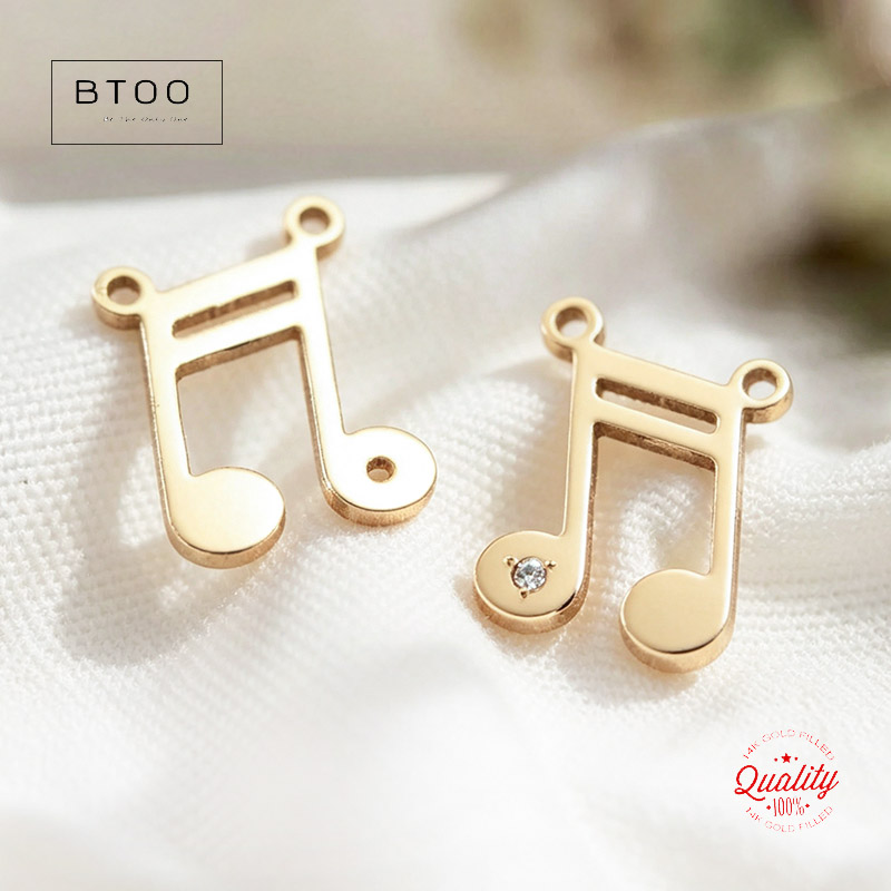 Jewelry Making Notes - Pendentif Breloque Note de Musique Résistant