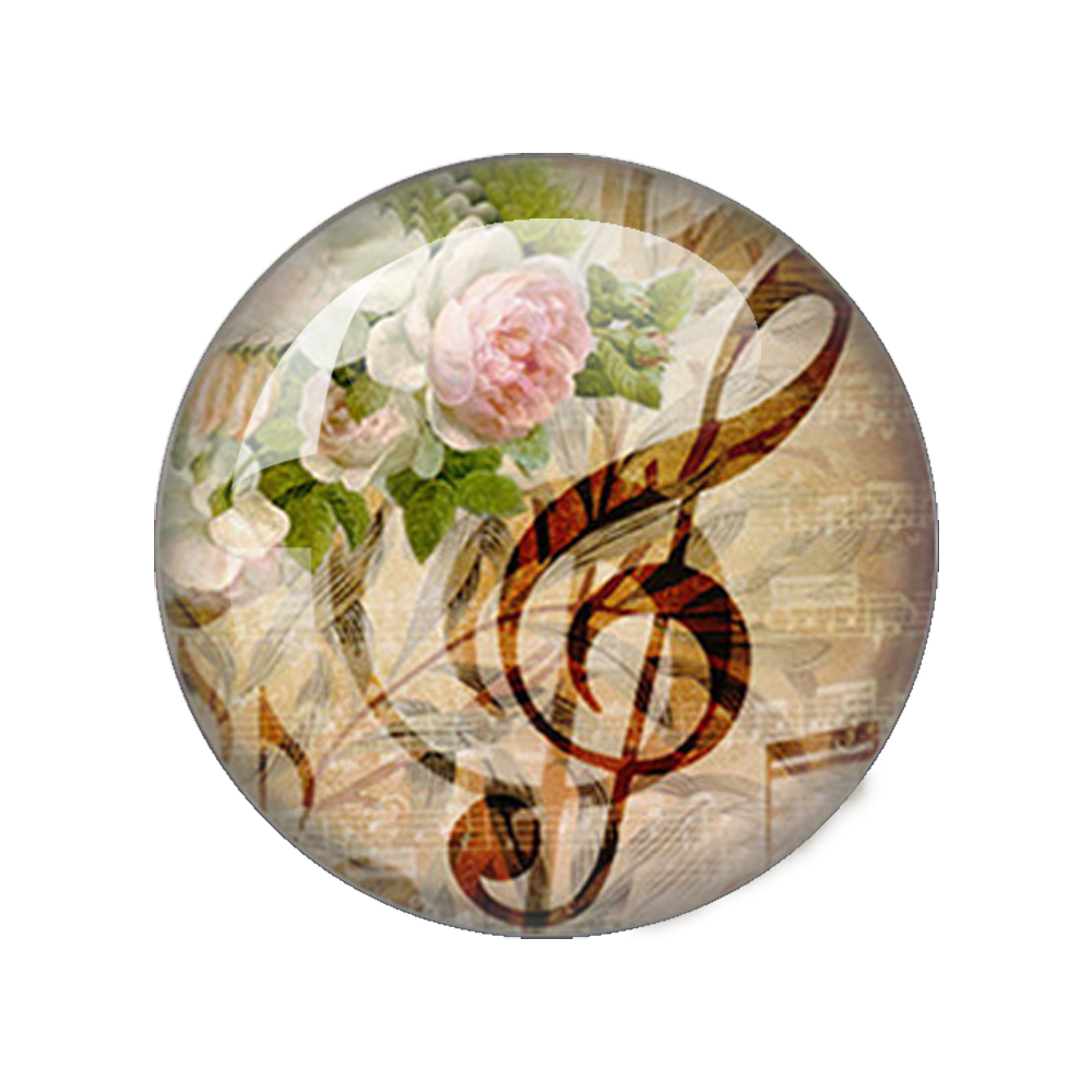 Cabochon Photo rond en verre,  - Jewelry Making Notes avis et prix