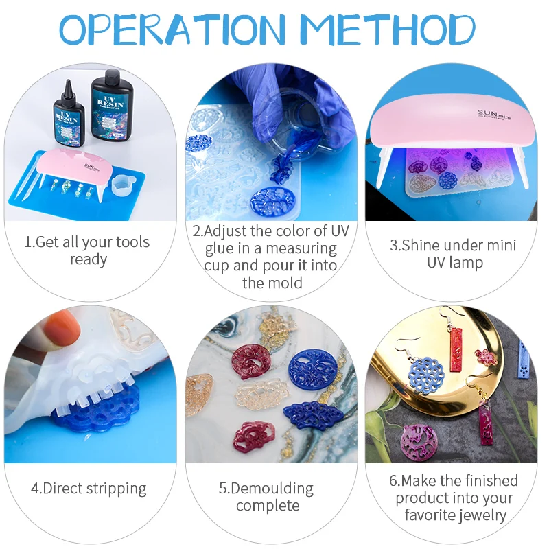 Kit de colle en résine UV dure - Jewelry Making Tools List avis et prix