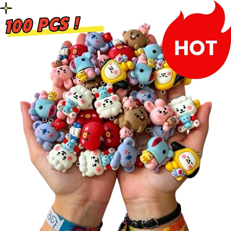 Breloques en résine BT21, 7 pi - Jewelry Making Parts avis et prix