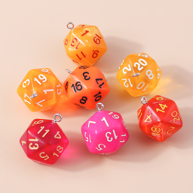 Leslie – Lot de 5 dés en acryl - Jewelry Making Game avis et prix