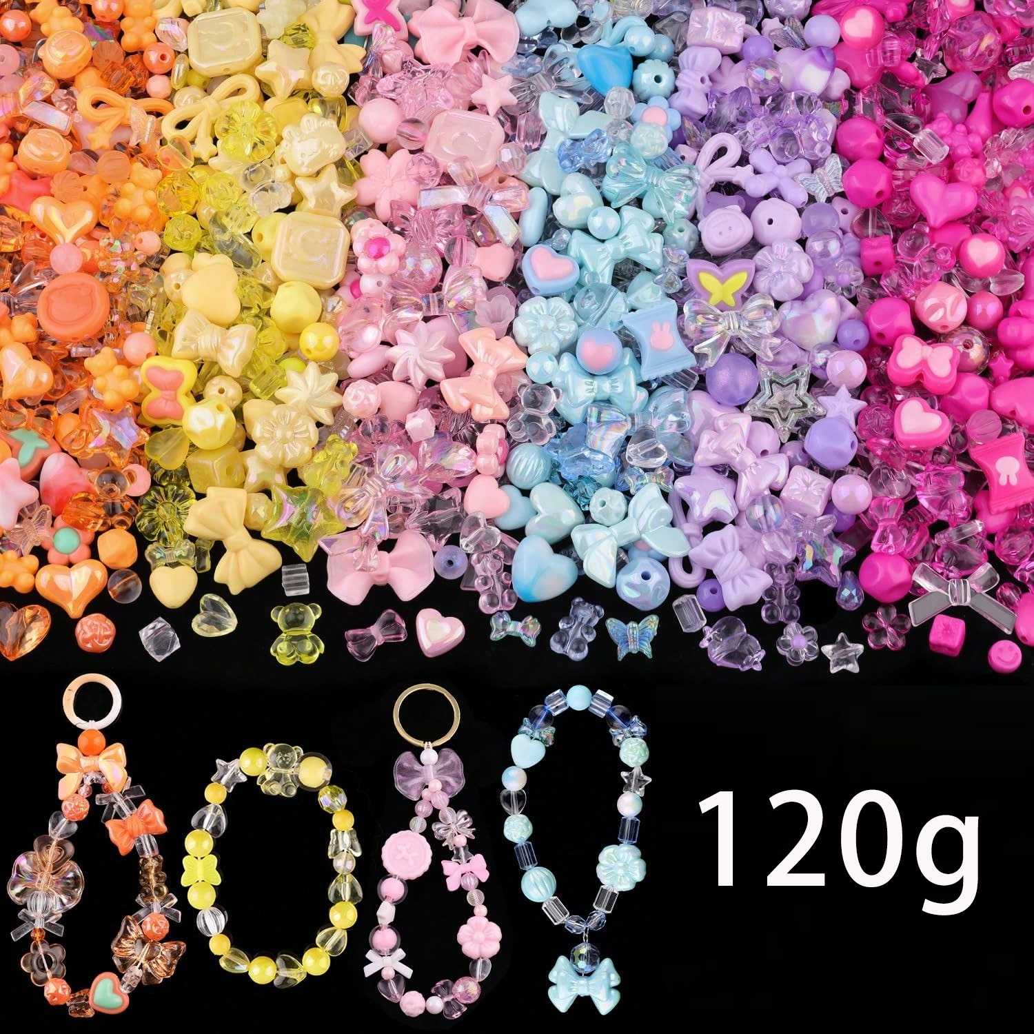 Perles acryliques couleur bonb - Jewelry Making Game avis et prix