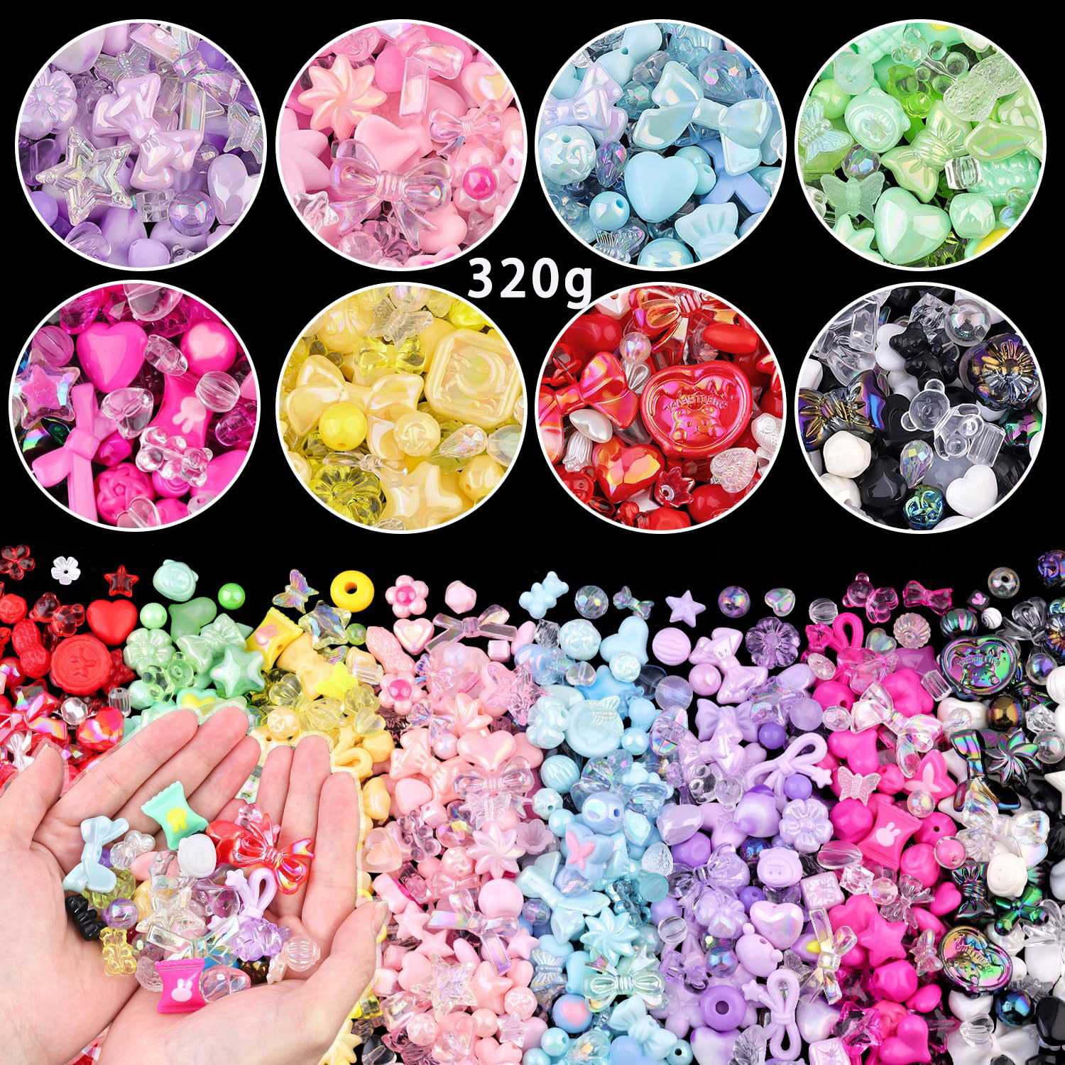 Perles acryliques couleur bonb - Jewelry Making Game avis et prix