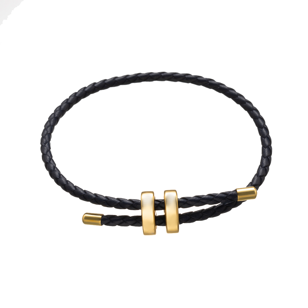 Bracelet en cuir tressé réglab - Jewelry Making For Couples avis et prix