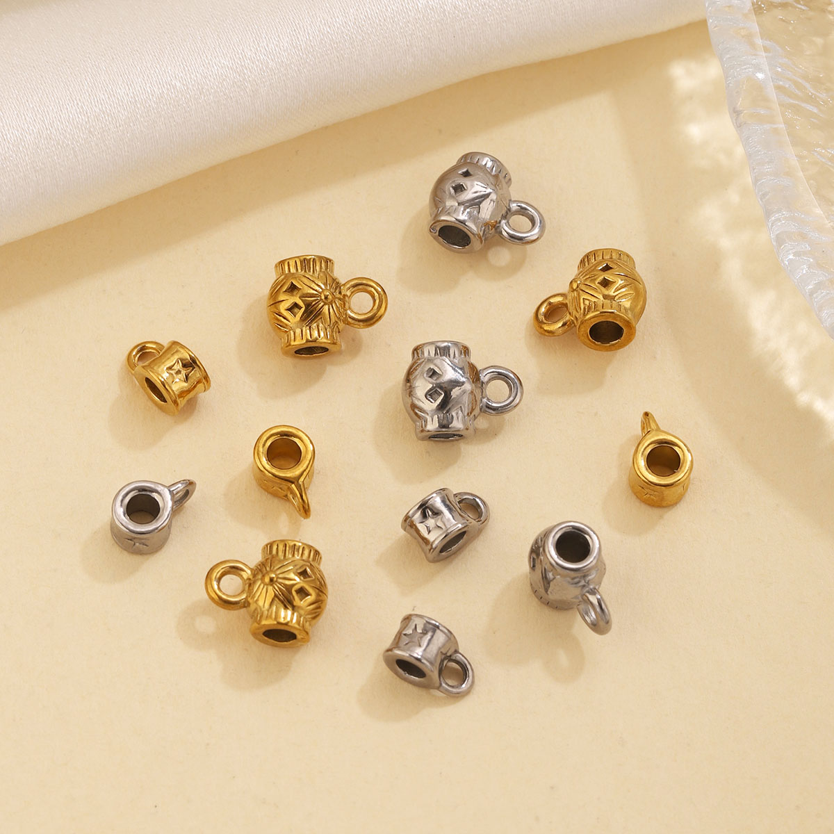 5 pièces, perles en acier inox - Jewelry Making Supplies Wholesale avis et prix