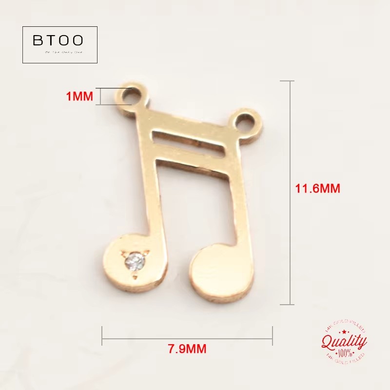 Pendentif Breloque Note de Mus - Jewelry Making Notes avis et prix